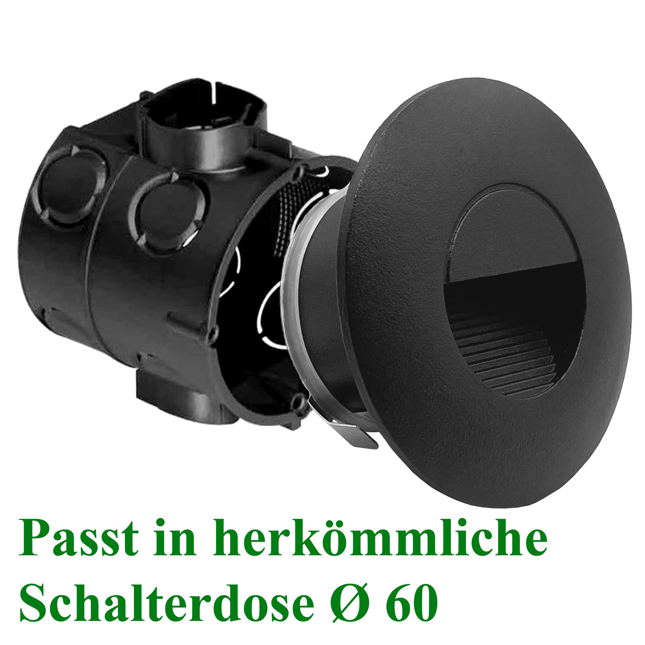 LIGHTWORLD24 Welt der Lichter Zestaw 10 lamp LED na schody, do wbudowania w ścianę, reflektor do zabudowy, oświetlenie stopniowe, 2 W, 180 lm, neutralna biel, zewnętrzna lampa ścienna, IP65, 230 V,