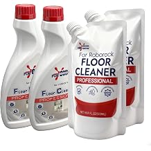2 Bottle+2 pack Original Scent Floor Cleaning Solution - For Roborock Robot Vacuum & Mop, Deep Cleans Hard Floors, Works With All Mopping Robot Vacuums