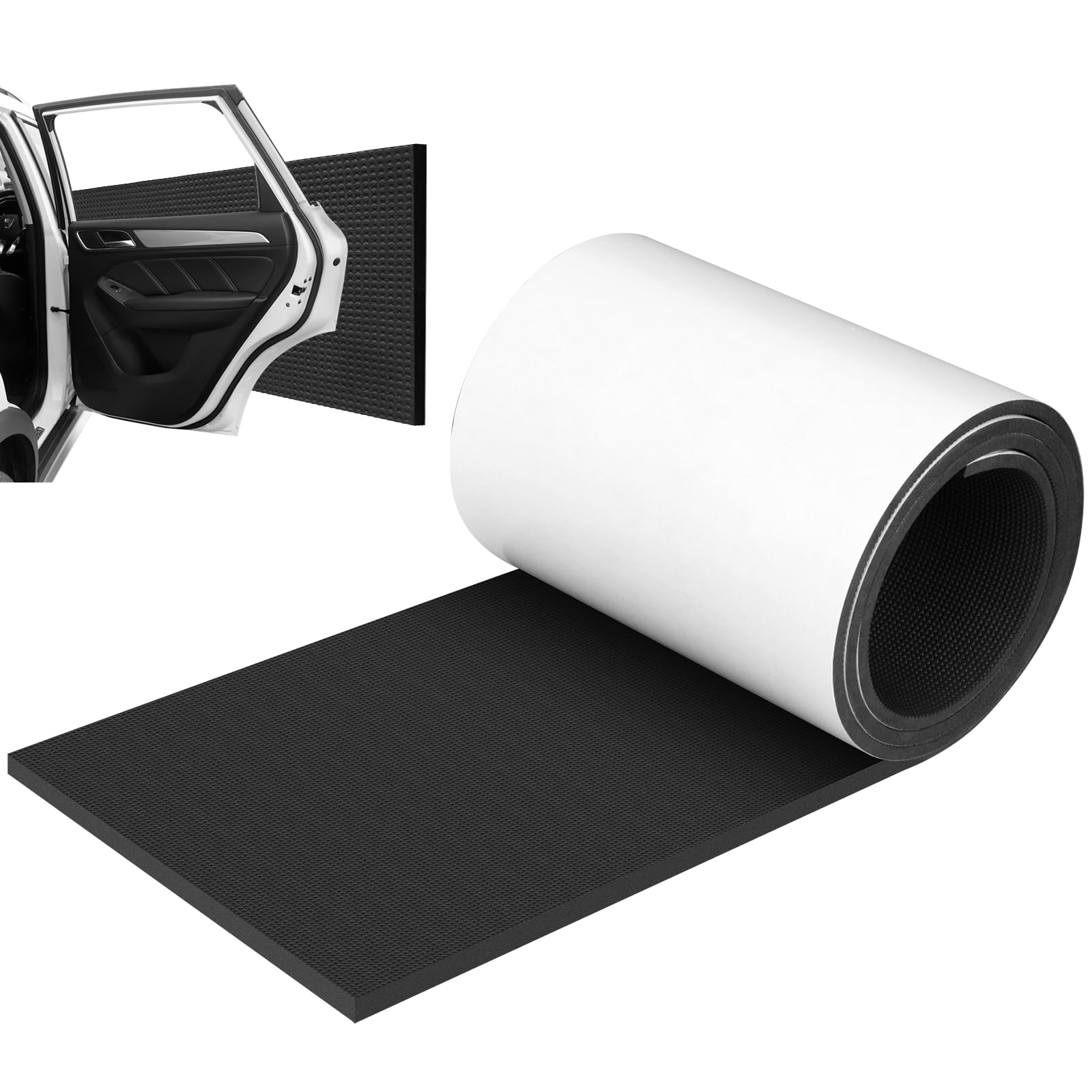 AiQInu Garagen Wandschutz, 2m x 20cm Wandschutz Garage Selbstklebend, 6mm Extra Dicker Türschutz, Wasserabweisend Anti-kollision und Anti-reibung Türkantenschutz für Garagenwand und Parkplatz