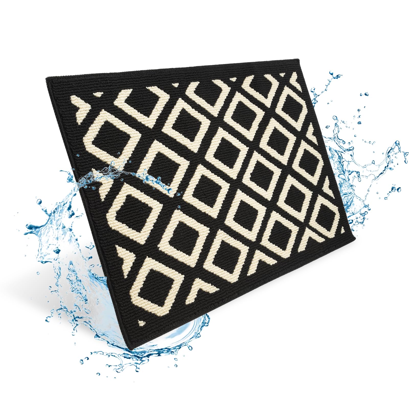 OTraki Felpudo de Entrada 60x90cm, Felpudo Entrada Lavable en Lavadora Felpudo Interior con Base Antideslizante de TPR Alfombra con Microfibras Suaves Absorbentes para Perros, Entrada, Cocina