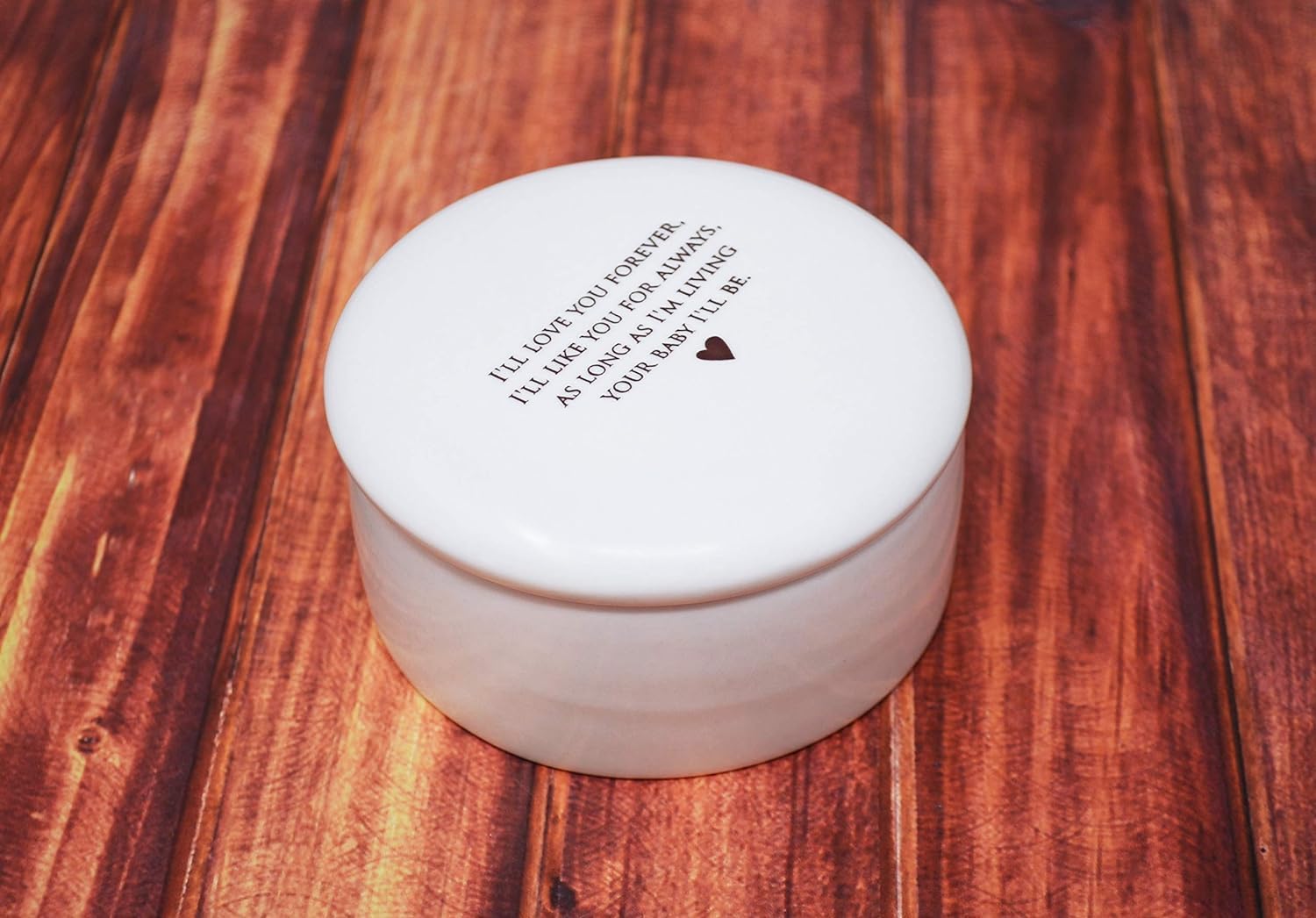 Susabella I'll Love You Forever - Mother of the Bride Gift, Mom Birthday Present - Round Keepsake Box from As Long As I'm Living Your Baby I'll Be, Mother's Day Gift