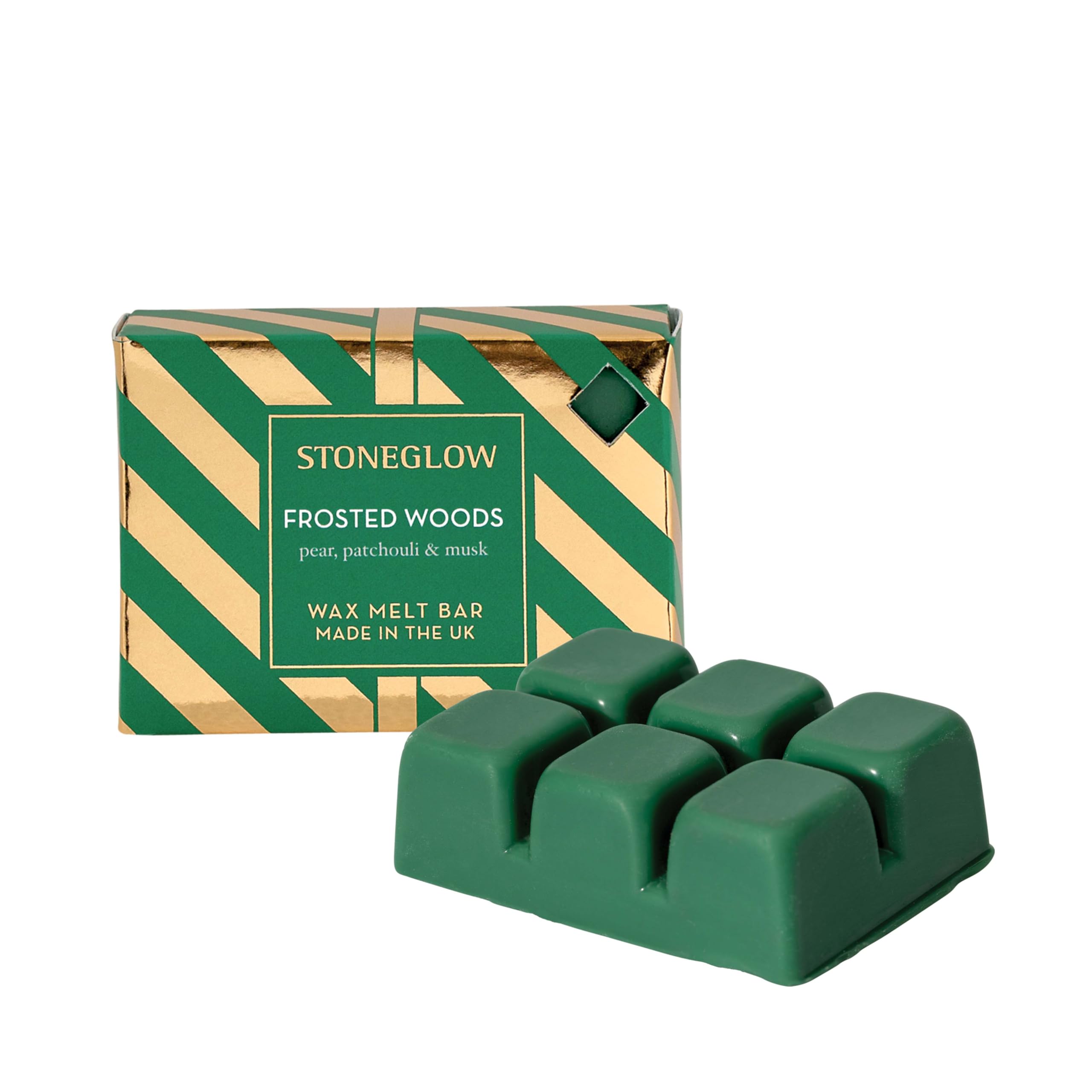 Stoneglow Green Seasonal Collection - Frosted Woods - Pear, Patchouli & Musk - Wax Welt Bar