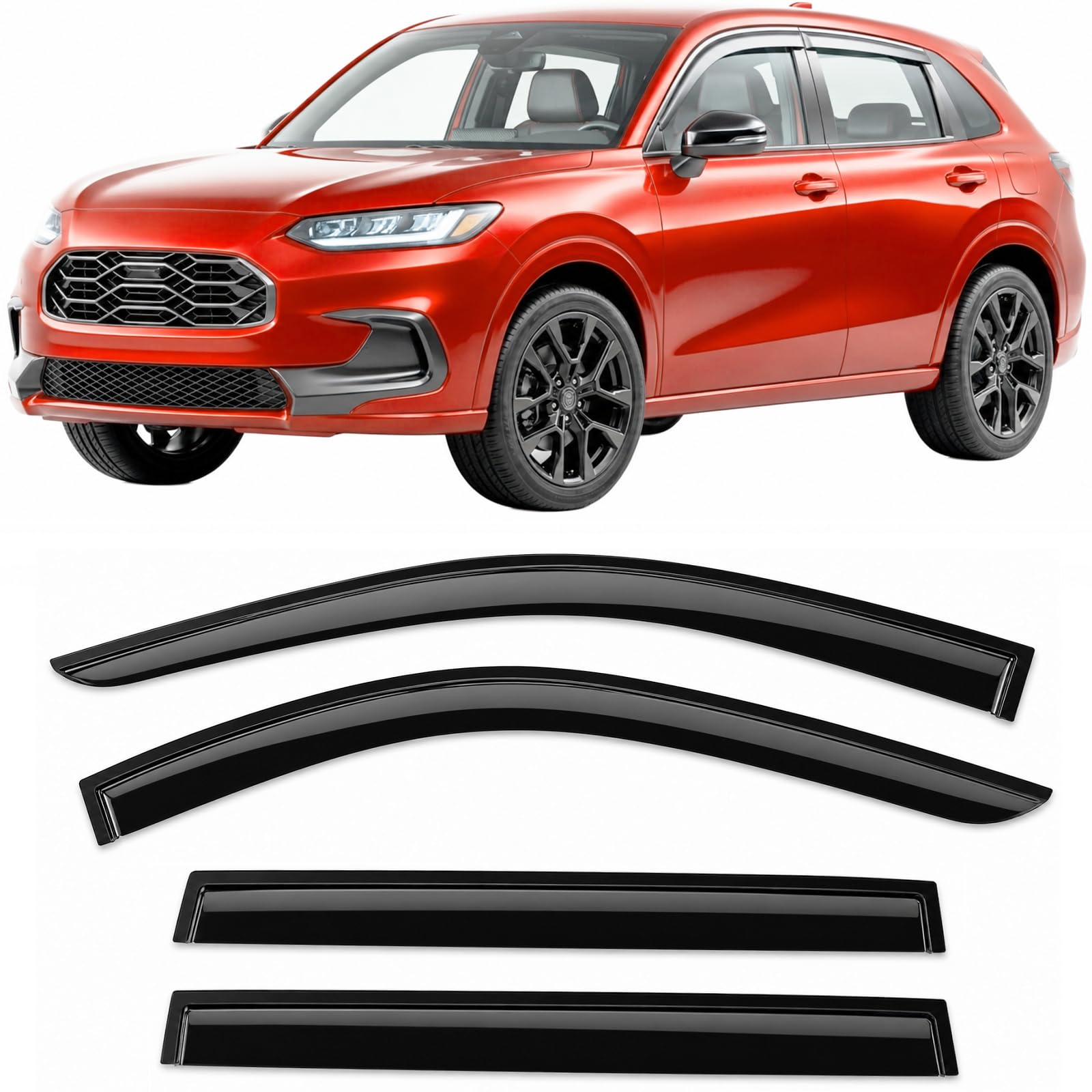 Amazon.com: 2023-2026 Tape-On Rain Guards for Honda HR-V Side