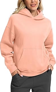 Hoodies for Women Oversized Fleece Sweatshirt with Pocket Loose Fit Casu...