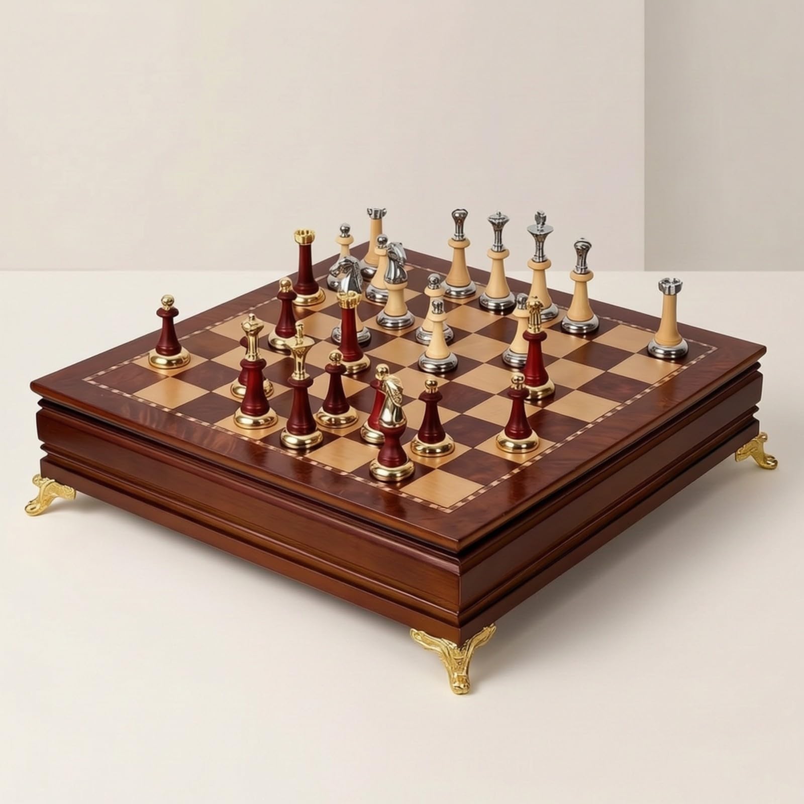 Échiquier Tiroirs Table | Magnétique, pr lon, Adultes