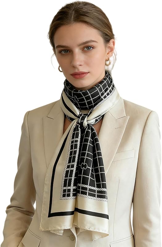 Silk Scarf 100% Mulberry Silk Fashion Scarves Long Lightweight Shawl Wrap