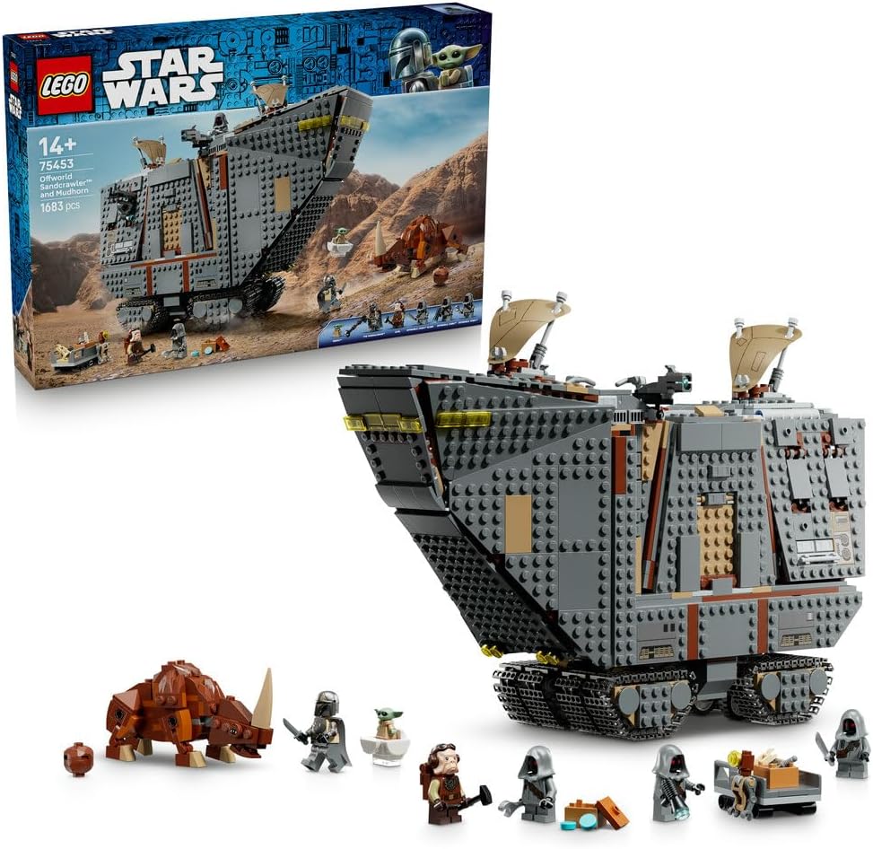 LEGO Star Wars Piaskoczołg wędrownych Jawów i bagnorożec 75453