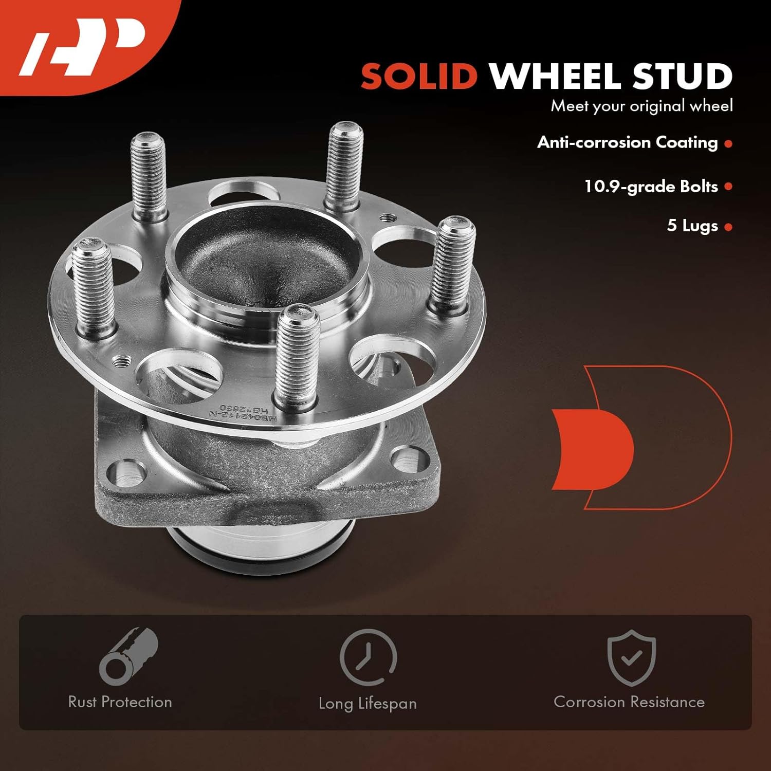 A-Premium 2 x Rear Wheel Bearing and Hub Assembly with 5-Lug Compatible with Honda HR-V 2016-2022 - Image 5