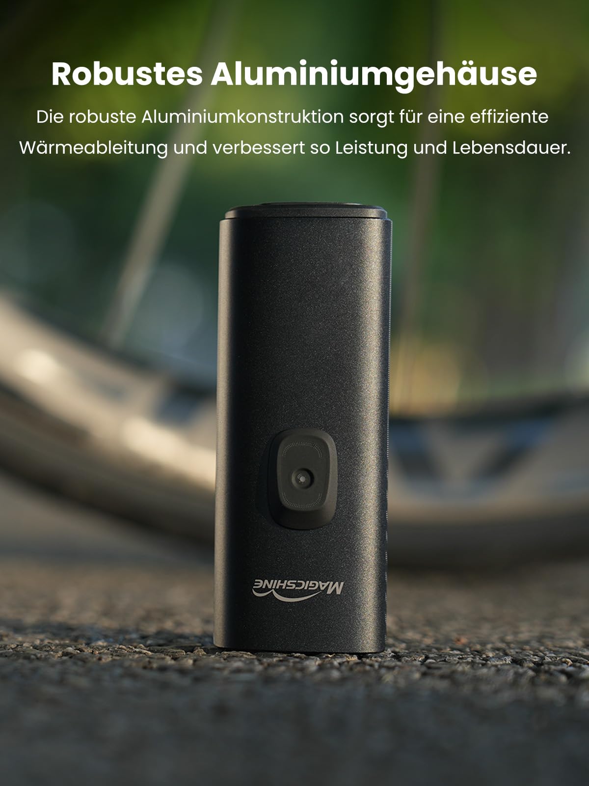Magicshine ZX150 | LED Fahrradlicht 150 Lux | StVZO zugelassenes, akkubetriebenes Vorderlicht mit 2 Leuchtmodi | 230 m Leuchtweite, IPX6 Wasserdichtes Fahrradlichter für Kinder und Erwachsene Schwarz
