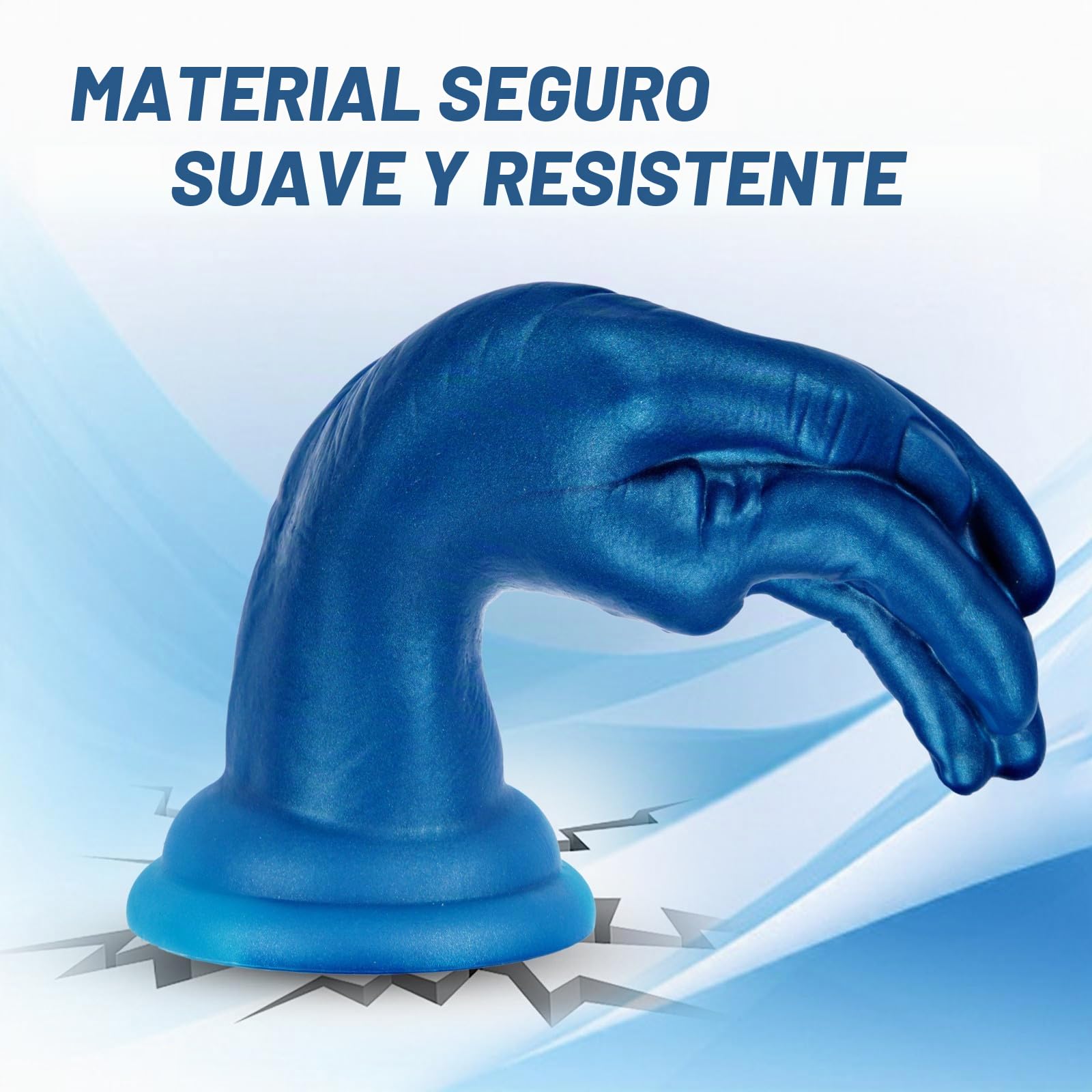 Tapón anal de silicona suave de 23 cm con forma de puño, masajeador de próstata, tapón anal extra grueso con ventosa, dilatador anal de fantasía, juguete erótico para mujeres