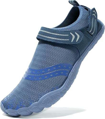 Miniatura 6 de Josaywin Zapatos de agua para hombre, de secado rápido, puntera ancha, calcetines ajustables para natación, playa, río, piscina, surf