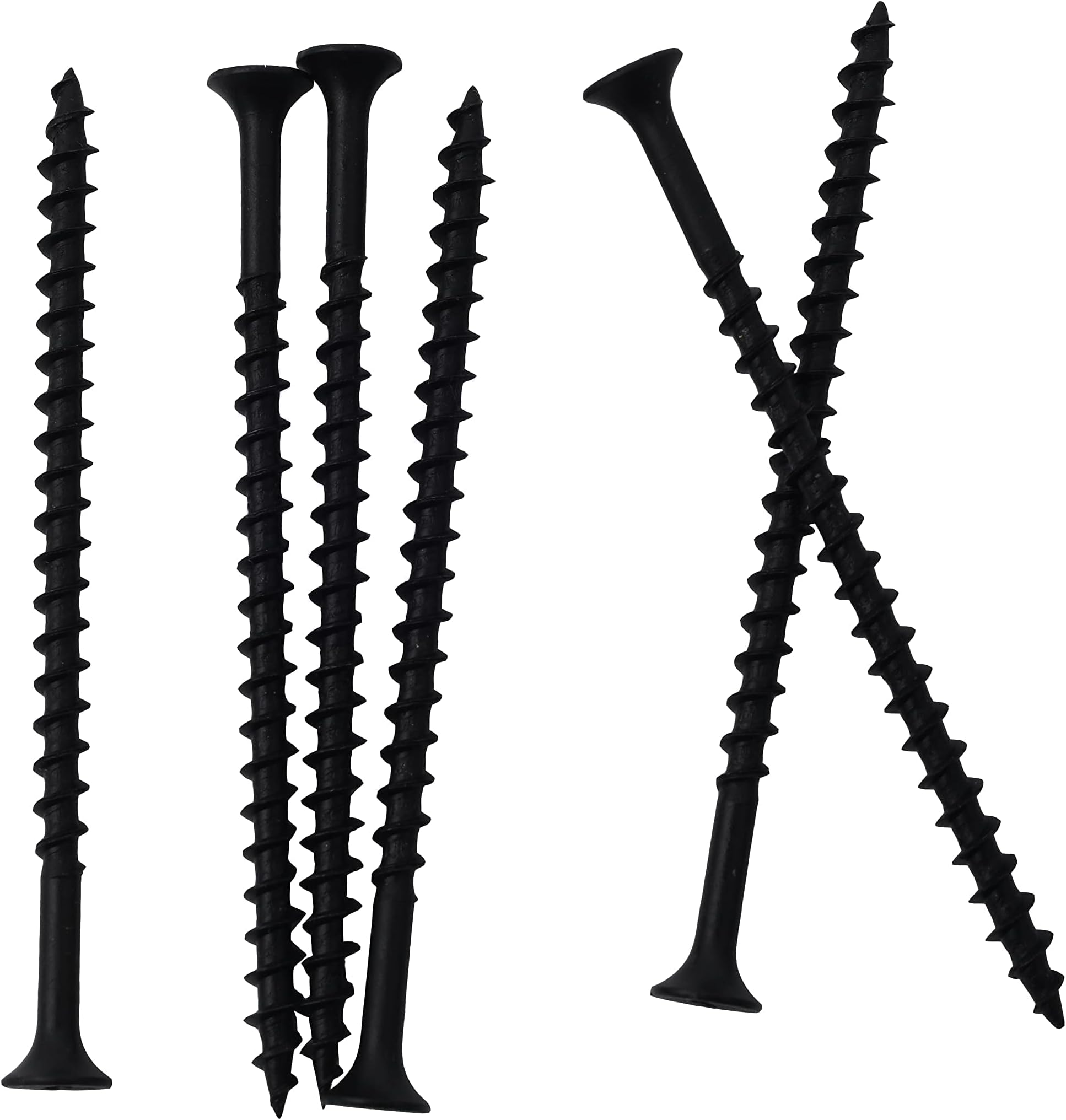 JEGONFRI 70pcs #8 × 3 inch High Hardness Drywall Screws, Black, Coarse Thread, Phillips Drive, Bugle Head, Black Wood Screws, Wood and More (3 in, 70)