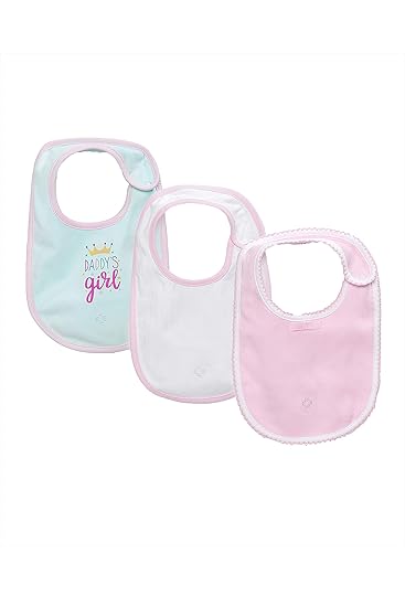 My Milestones Cotton Baby Feeding Bibs - Pack of 3 pc - 0-6 Months