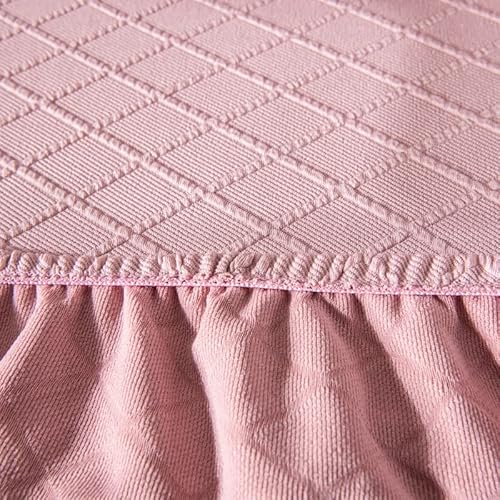 Sunnyway Office Chair Cover(Seat Cover And Back Cover Included) Removable Computer Chair Slipcover Elastic Stretchable Kitchen Chair Seat Cover Washable Dining Room Chair Protective Cover (Pink) #TOP6