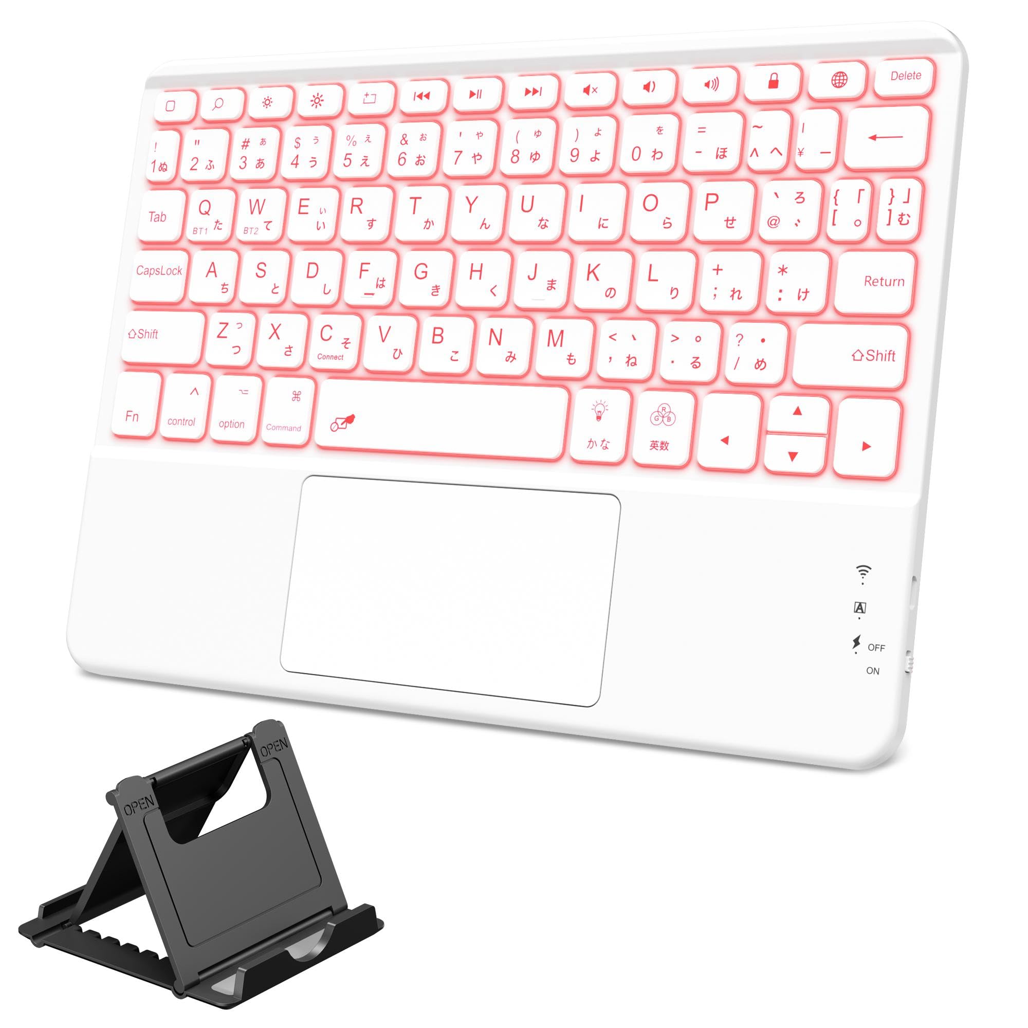 Amazon.co.jp: HETHOT ipad用 キーボード- 7色バックライト Bluetooth
