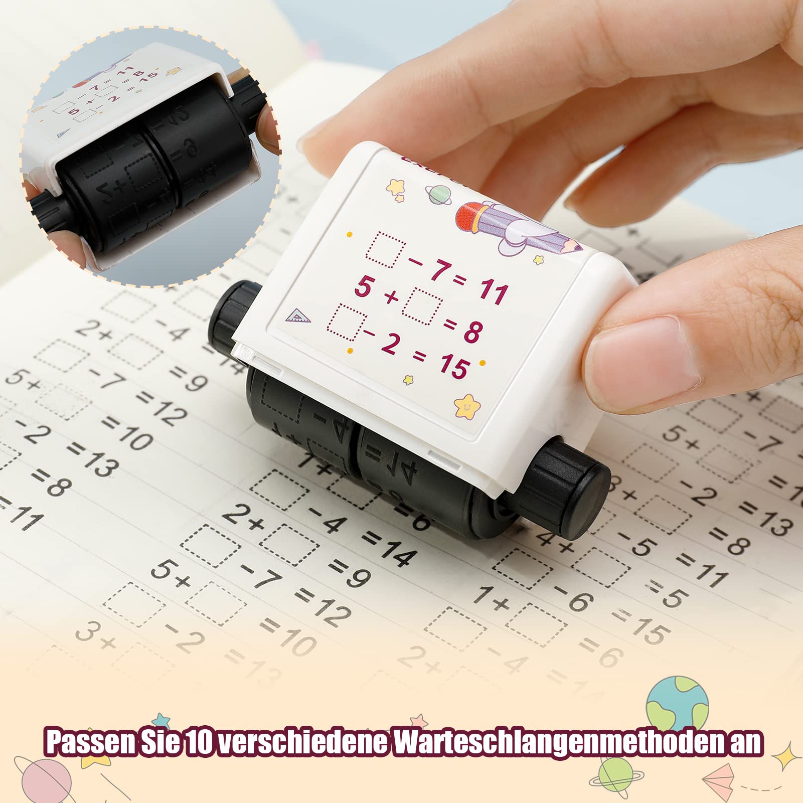 Buy 2 In 1 Aths Roller Stap, Nubers 1-100 Addition And Subtraction Roller Stap, Reusable