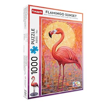 Funskool-Flamingo Sunset,Jigsaw, Educational,1000 Pieces,Puzzle,for 14 Year Old Kids and Above,Toy - image, photos