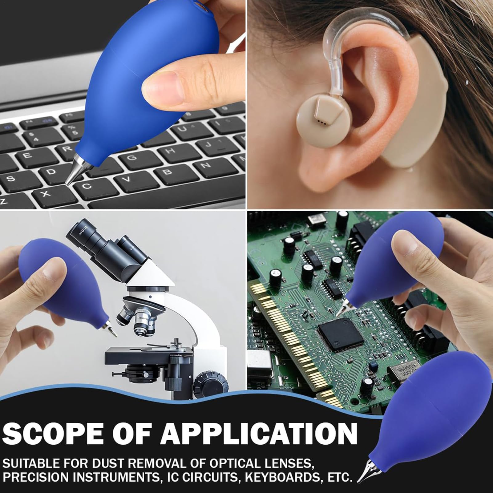 Air Blower, Rubber Bulb, Dust Cleaner, 3.74in Manual Squeeze, Gentle Pressure for Camera Lens, Keyboard Gaps, Electronic Devices, Photography Tools, Office Gear, Precision Cleaning