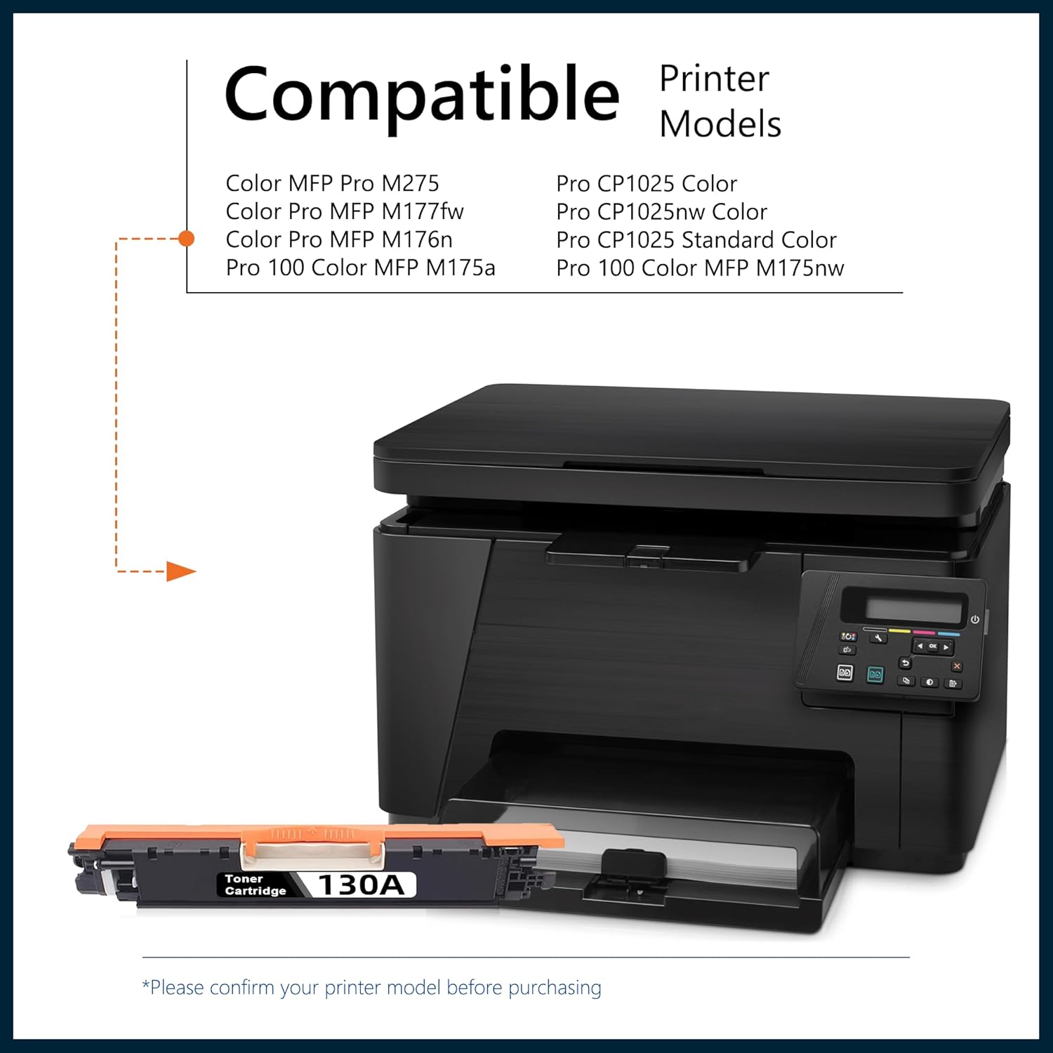 130A Toner Cartridges 4-Pack High Yield Replacement fo hp Color Laser pro MFP M177fw M176n M177 M176 Printer
