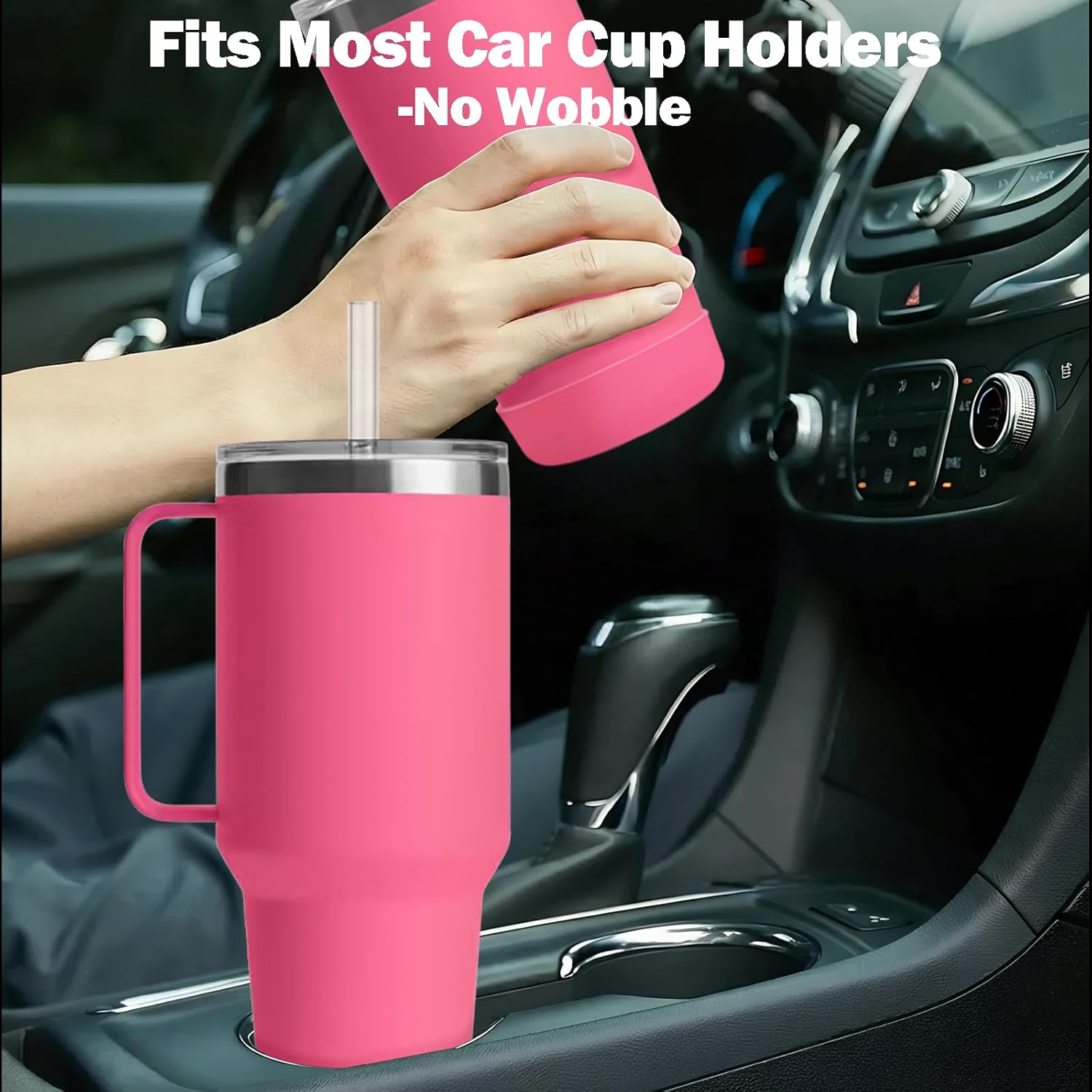 2 Pack Silicone Boot for YETI Rambler 42 oz & 35 oz Straw Mug, Anti-Slip Sleeve for Travel Mug Water Tumbler Fits Most Car, Protective Bottles Accessories, BPA-Free