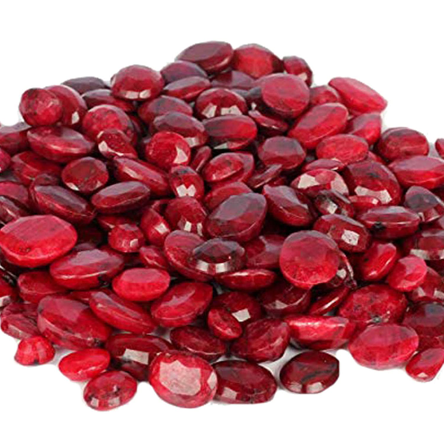 GEMHUBGEMHUB Ring Size Gorgeous African Pigeon Blood Red Ruby Approx 100 Ct./7 Pcs Loose Gemstones Lot Ruby July Birthstone