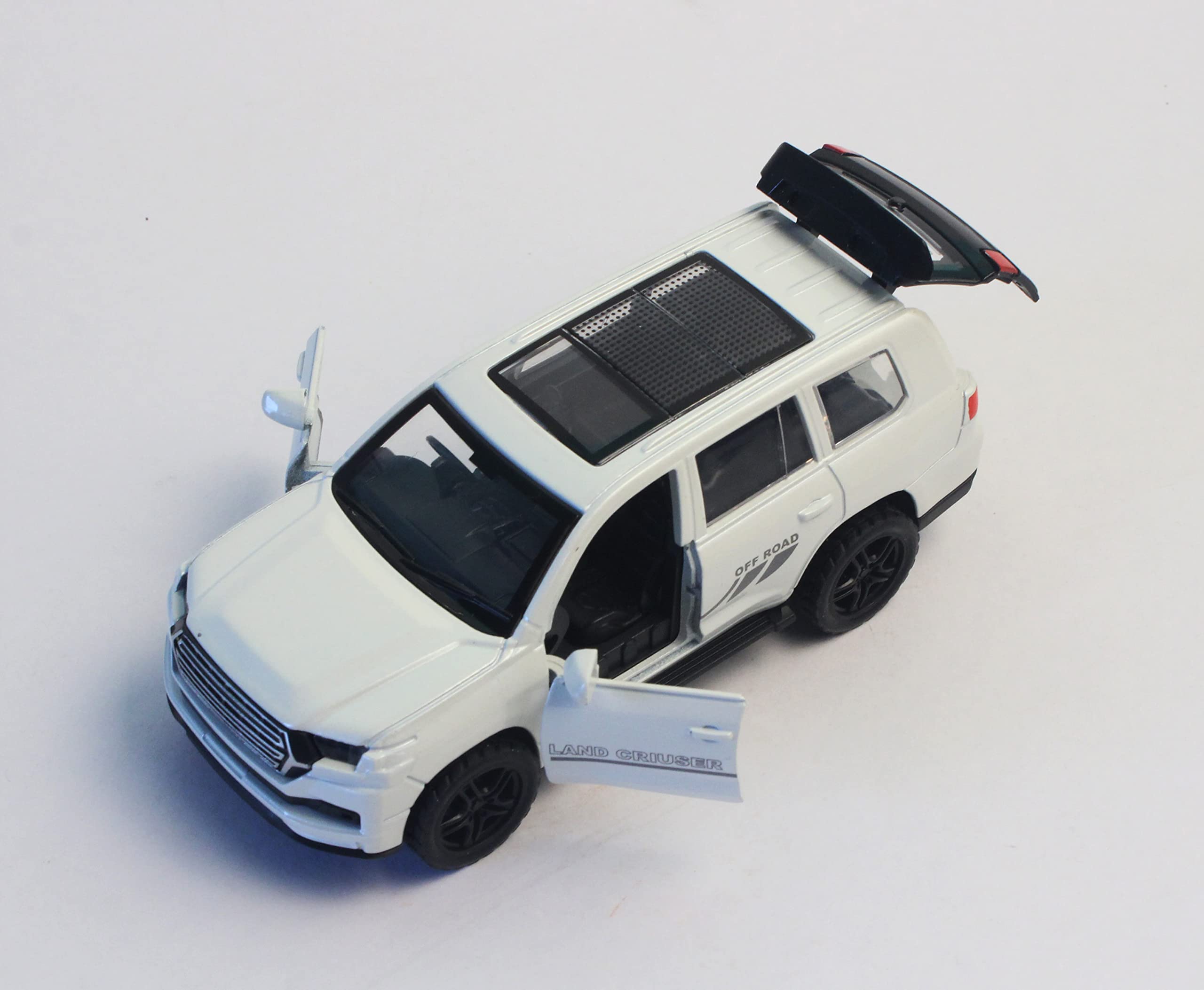 RANANT Metal Racing SUV car Toy for Kids/Gift/Home Decor/Birthday Gift, Openable Doors, Die - Cast, Pull Back Friction Toy car, Scale 1:32 Model Car with Sun roof (White Land Criuser) (B0BRJ4DKTB) Amazon Price History, Amazon Price Tracker