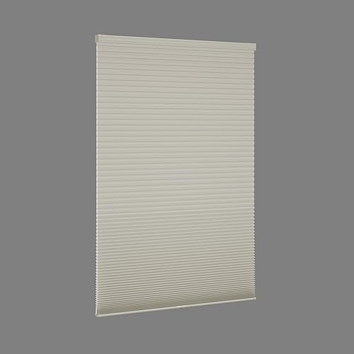 Miniatura 5 de Persianas celulares sin cordones con filtro de luz para ventanas, 23 pulgadas de ancho x 72 pulgadas de largo, color gris, más de 500 tamaños