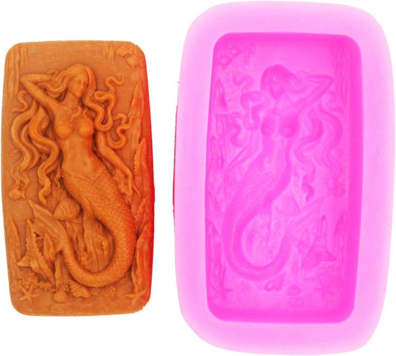 LC Mermaid Silicone Moulds Handmade Soap Molds Silicone Soap Mould Soap