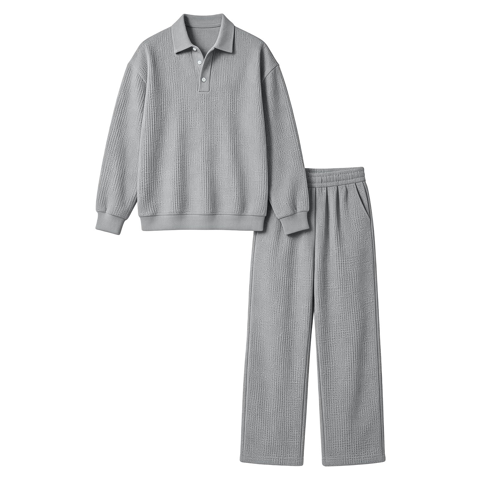 Herren Jogginganzug Set - Zweiteiler Herren Set Mit Polohemd Und Hose