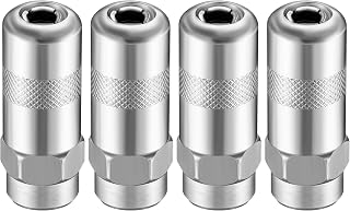 Meonum 4 PCS Grease Gun Couplers, Grease Gun Tip Replacement Grease Gun Needle Tip, 1/8 Inch Grease Gun Needle Tip, Grease Gun Fittings