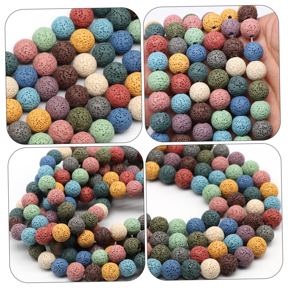 EXCEART 200piezas Abalorios De Para Cuentas Sueltas Para Manualidades y Decoración Para Pulseras y