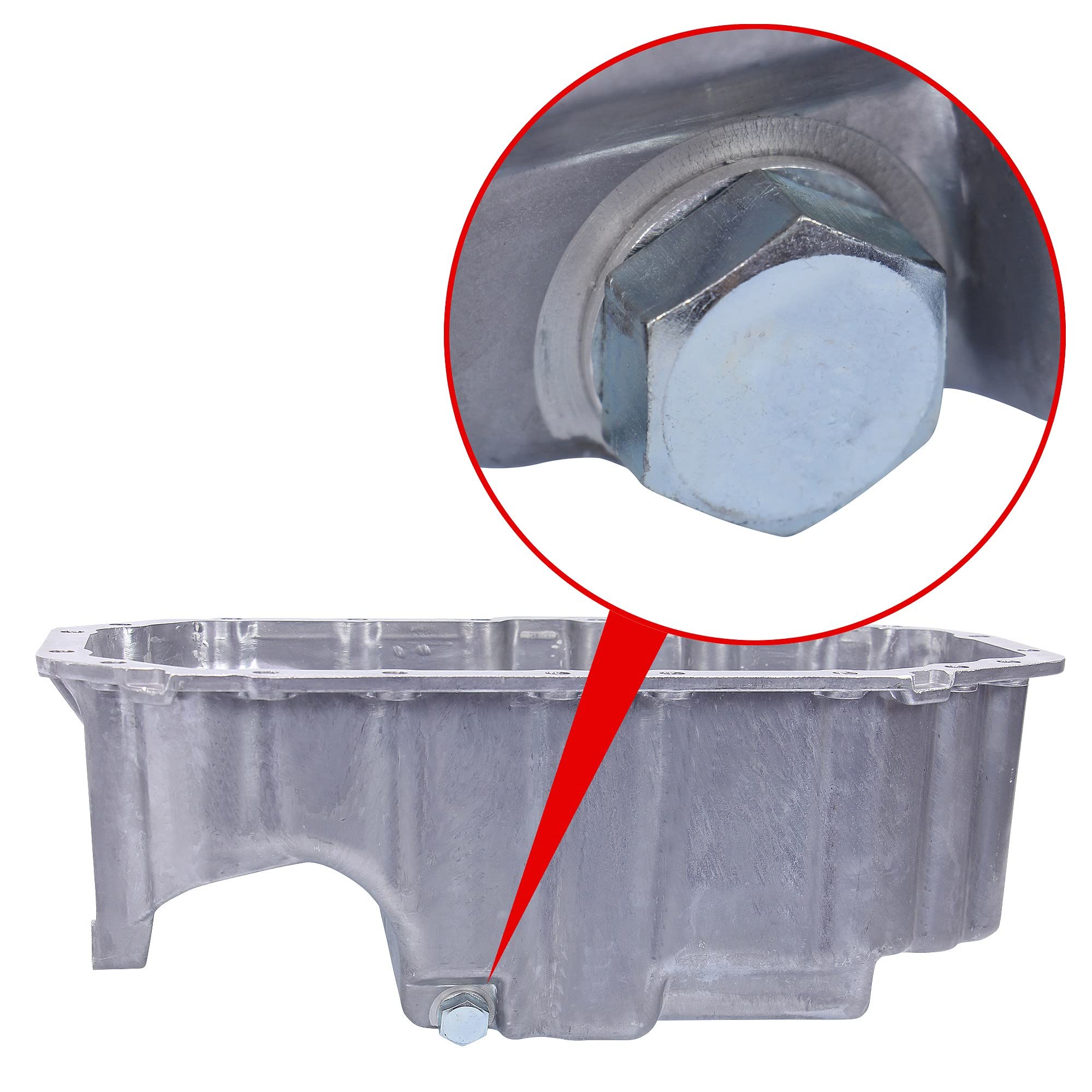 ATEC Germany 1x coppa dell'olio con foro per il sensore di livello | Compatibile con: SEAT LEON, TOLEDO II, SKODA OCTAVIA I, OCTAVIA I Combi, OCTAVIA II, OCTAVIA II Combi, VW BORA I