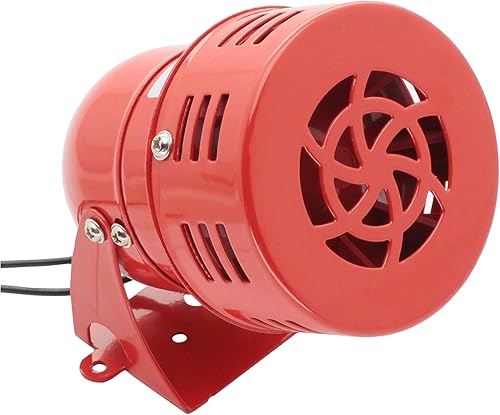 Sirena de timbre de bocina de motor de 12 V, decibelios de seguridad (116 decibelios), sirena MS-190 para el hogar, áreas residenciales, industrias,