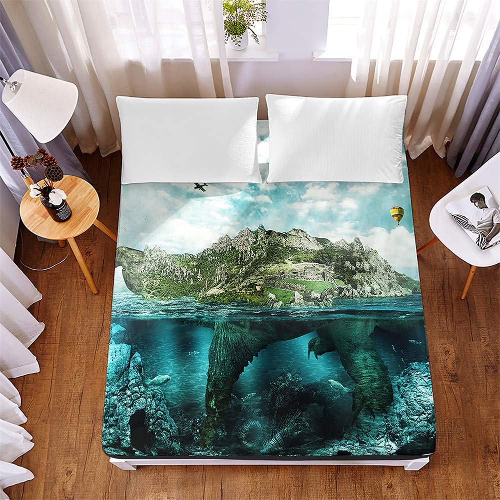 Drap housse respirant doux Chickw1 fini les draps qui glissent du matelas épais