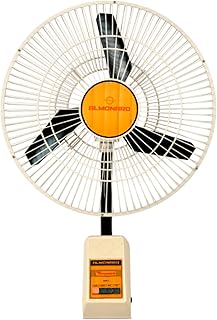 Almonard Mark II Wall Fan 450mm | Heavy duty | High Speed | Full Copper Motor | 1400 RPM | Aerodynamic Aluminium Blades | Heavy Duty Wall Mounting Fan | 1 Year Warranty (Ivory)