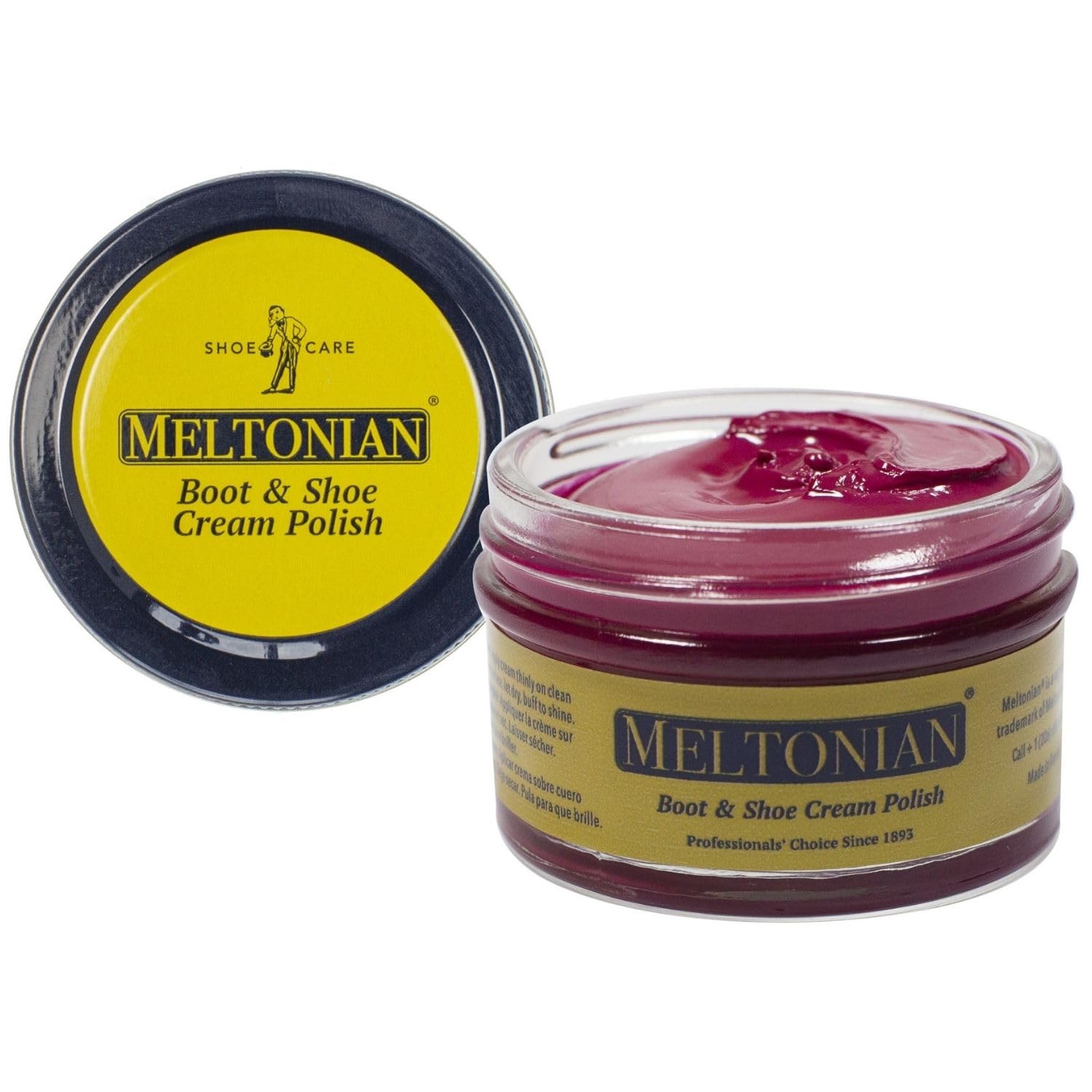 Meltonian Cream Shoe Polish, Boot Polish, Beeswax-Based Oil Based Shoe Polish, Restores & Protects, Over 60 Colours