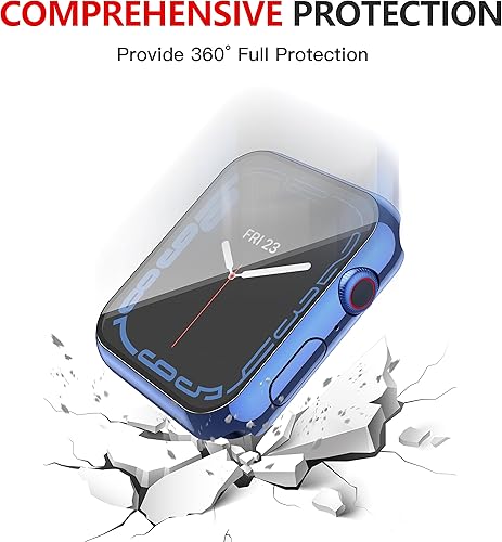 Miniatura 204 de Misxi [Paquete de 2] - Funda impermeable con botón para Apple Watch Series 6, SE, Series 5, Series 4 de 40 mm, funda protectora anticaídas de 1