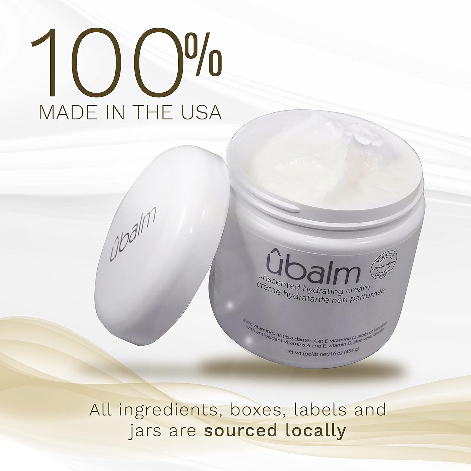 uBalm Hydrating Night Cream for Women – Made in USA – Anti-Aging Face Moisturizer with Aloe Vera, Lanolin, Vitamins A, E & D2 – Deep Moisturizer for Dry Skin – Nighttime Facial Skin Care, 16 fl oz