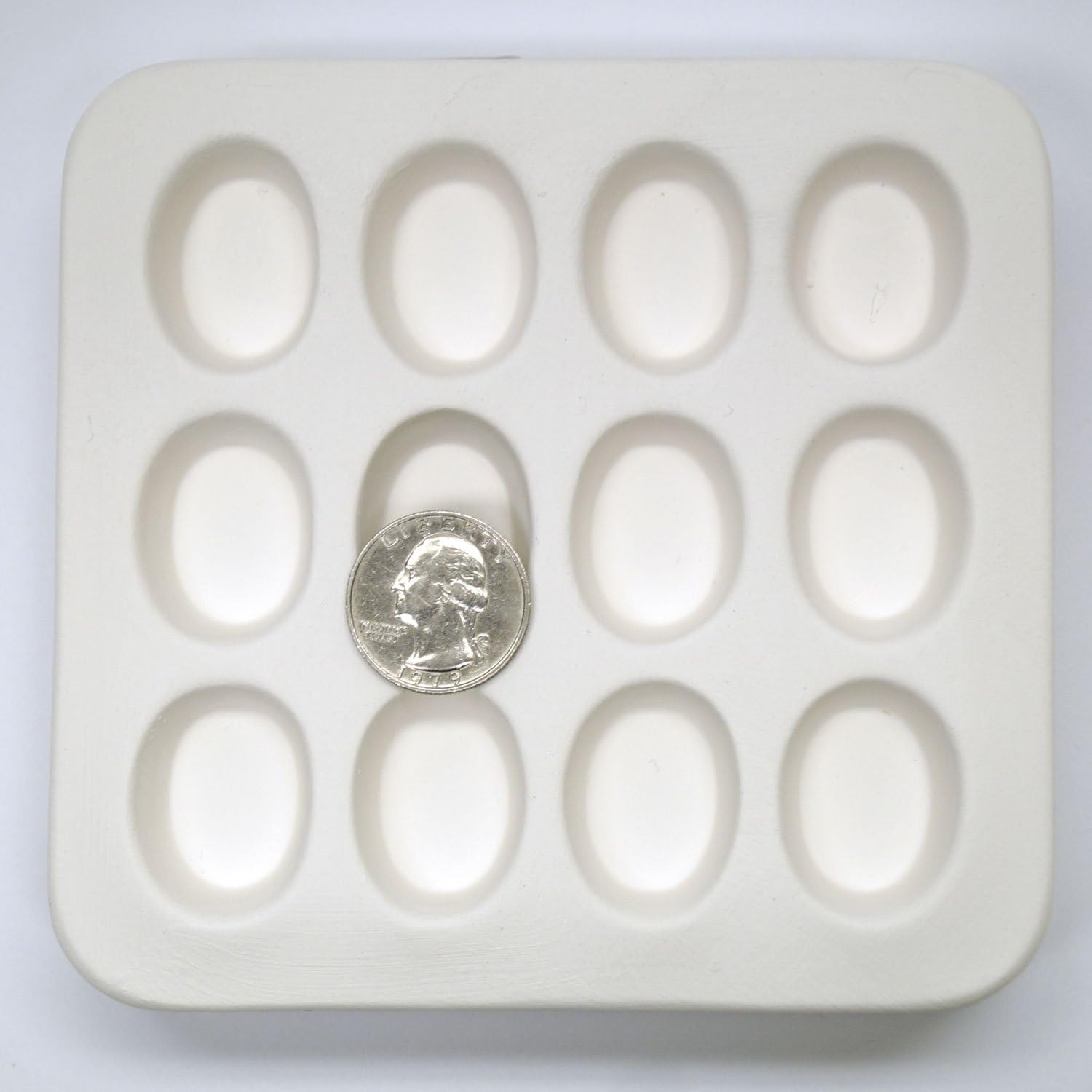 Oval Jewelry Mold - 12 Ovals