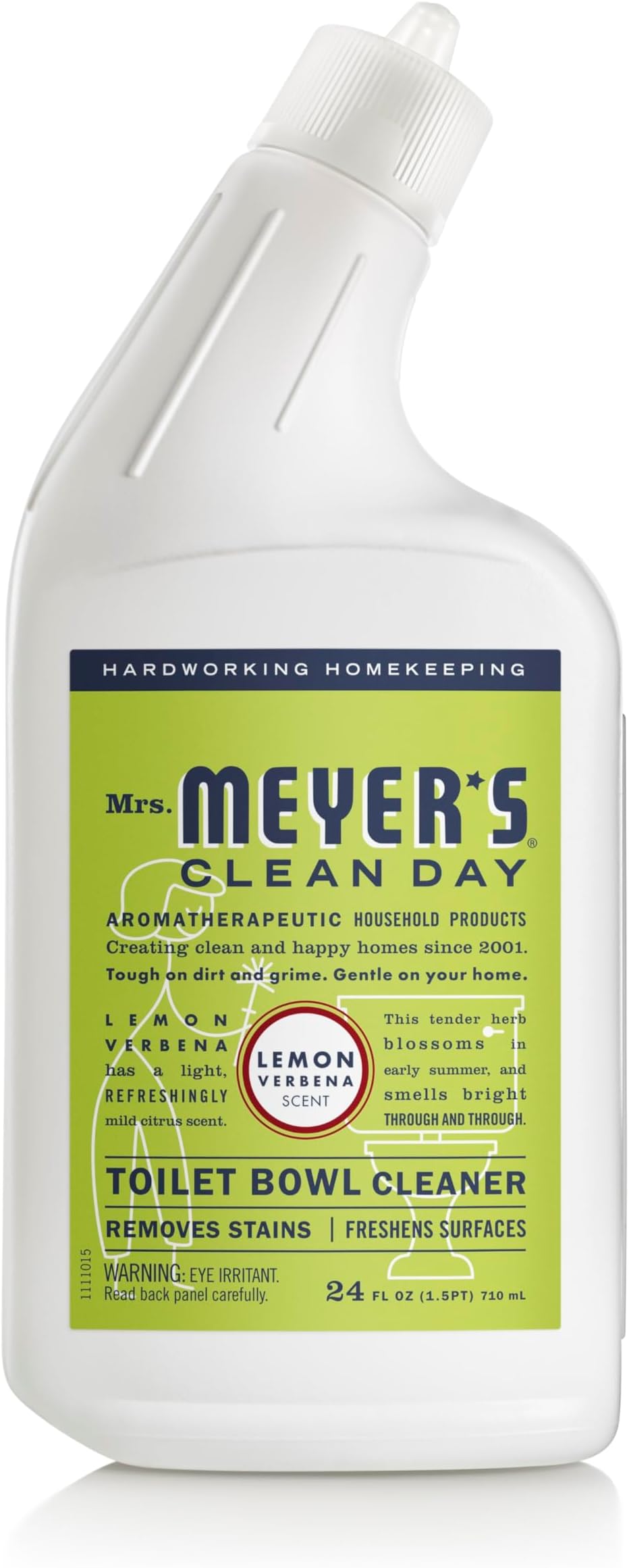 MRS. MEYER'S CLEAN DAY Liquid Toilet Bowl Cleaner, Stain Removing, Lemon Verbena, 24 oz