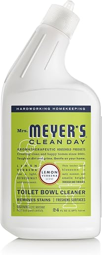 Mrs. MEYER'S CLEAN DAY Liquid Toilet Bowl Cleaner, Stain Removing, Lemon Verbena, 24 oz