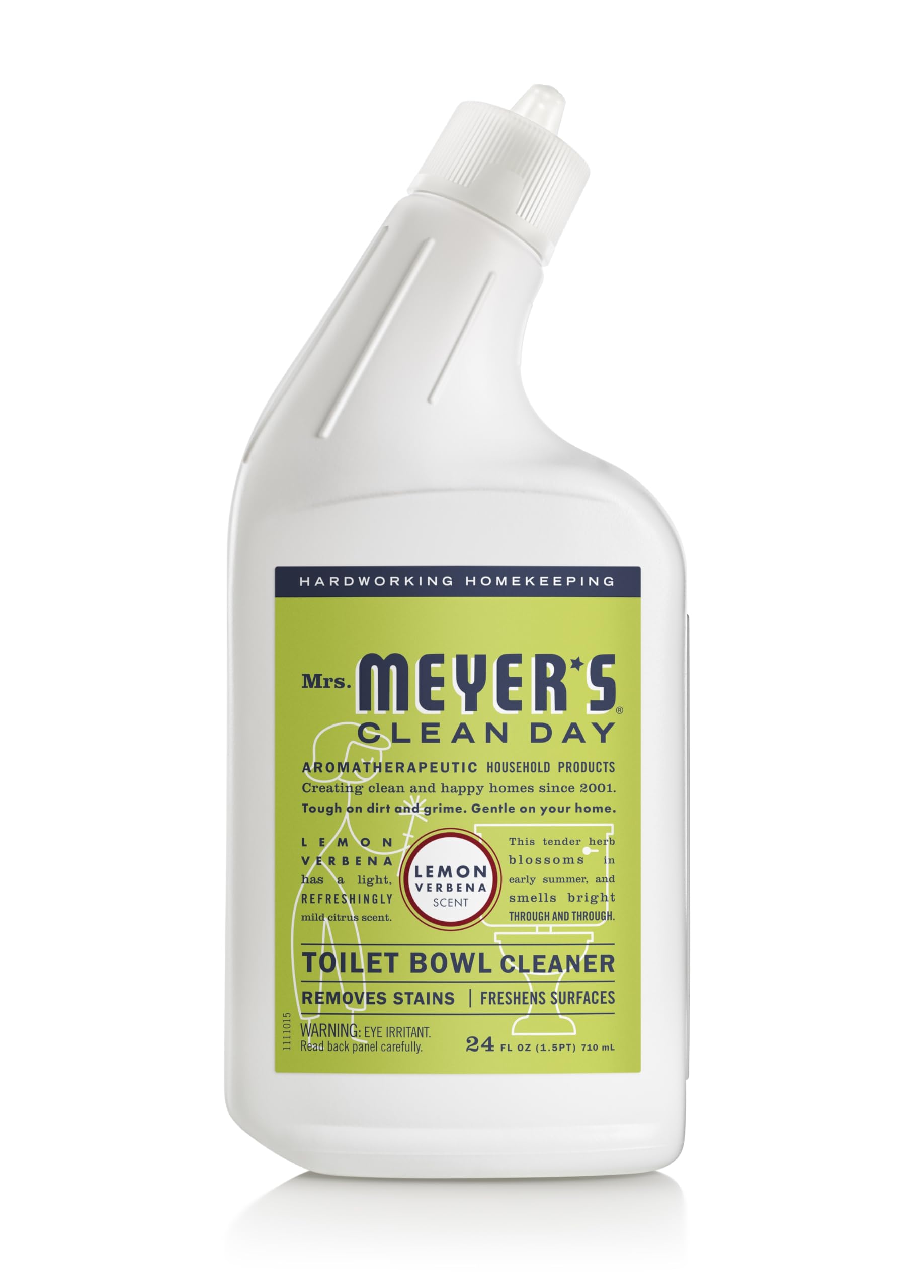 MRS. MEYER'S CLEAN DAY Liquid Toilet Bowl Cleaner, Stain Removing, Lemon Verbena, 24 oz