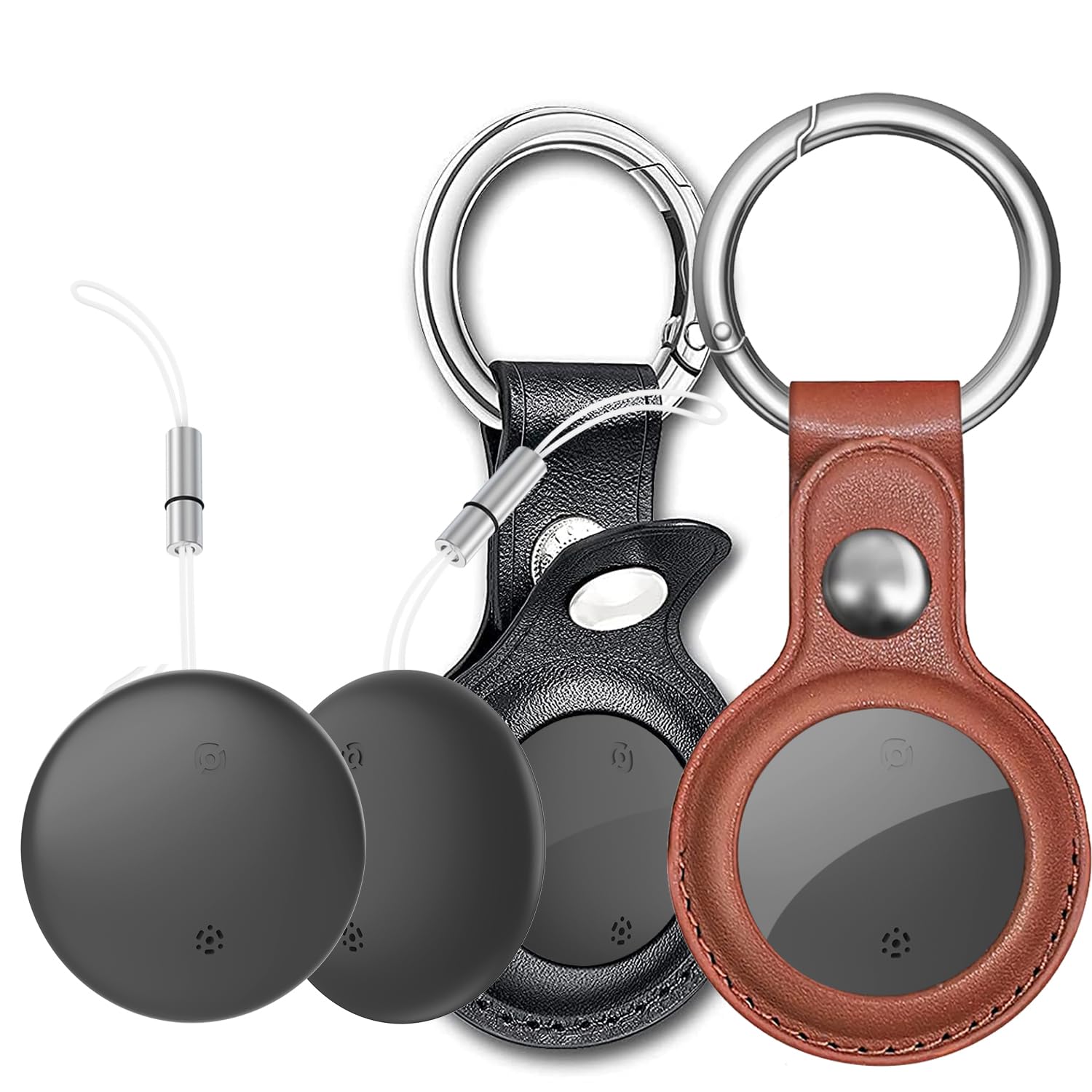 YaoTag 2 Pack Luggage Tracker Works with Find My (iOS only), Item Finder for Keys, Wallet, Earbuds, Luggage, Suitcase and More, IP67 Waterproof, Replaceable Battery