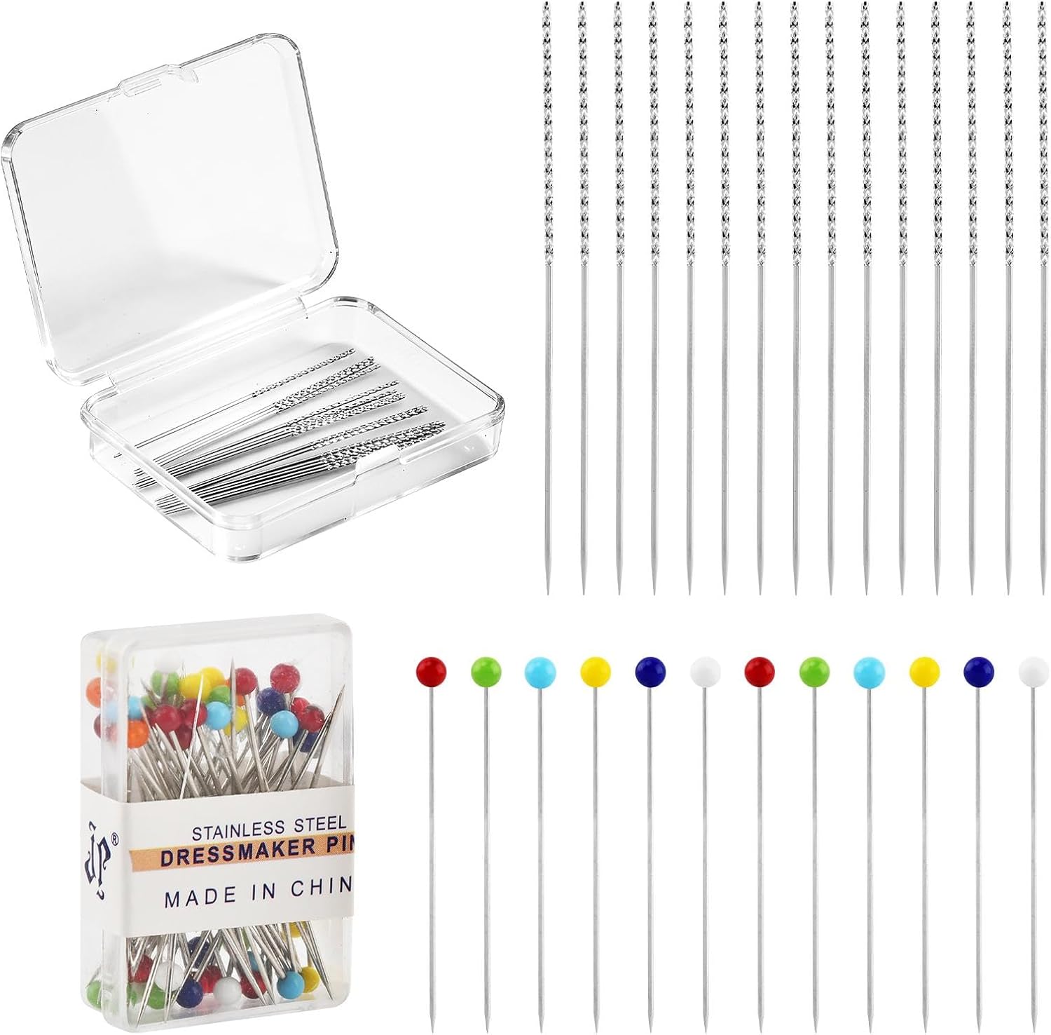 Zorivane 15 Pcs Snag Repair Tool, 2.44 Inches Snag Needle, Leather Craft Sewing Stitching Needle with Case, Essential for Knitwear Care & Fabric Maintenance
