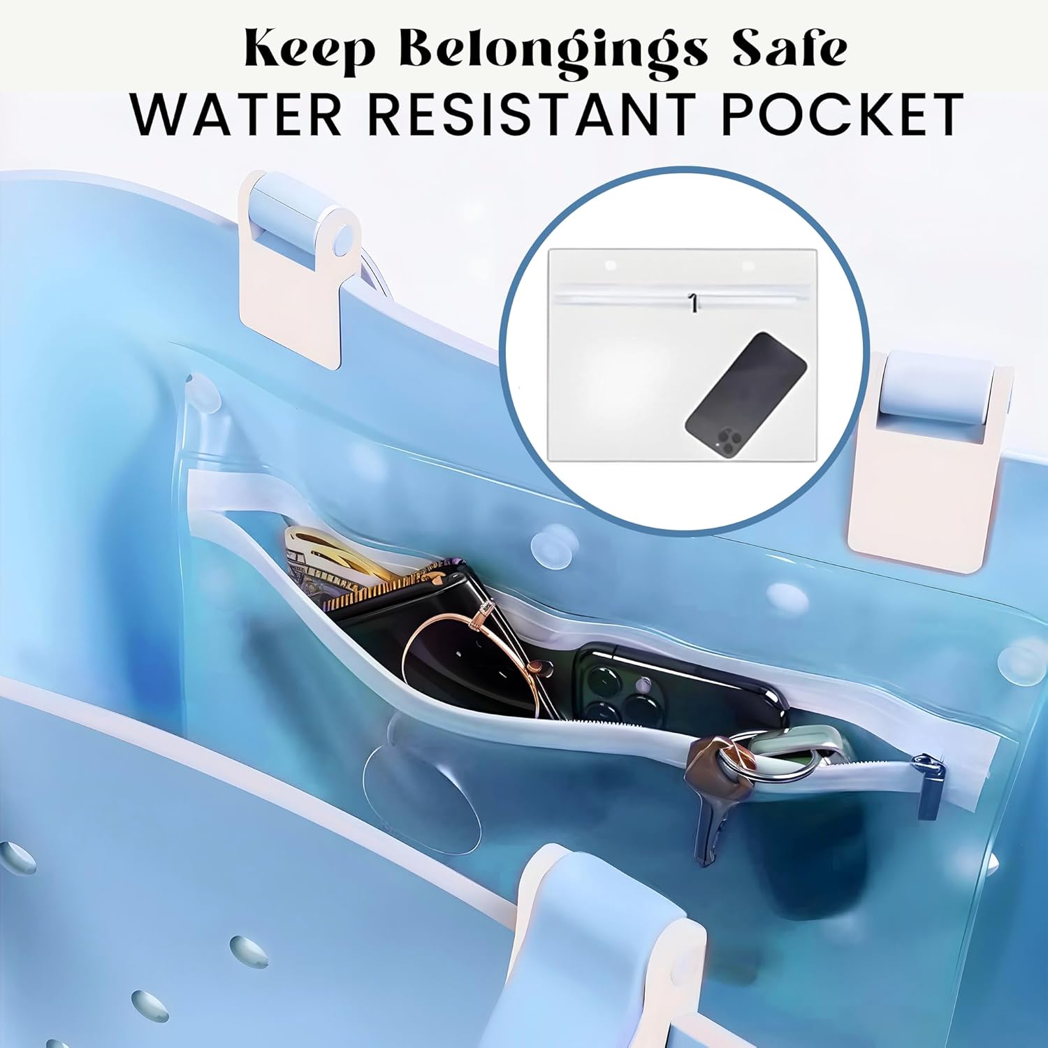 Extra Large Rubber Tote Bag for Beach, Pool, Boat. Waterproof, Lightweight- Parent