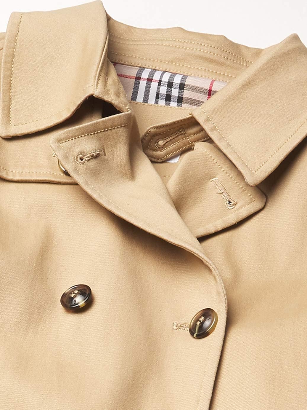 Isaac Mizrahi Boy’s Double Breasted Jacket Belted Trench Coat-Raincoat with Epaulettes