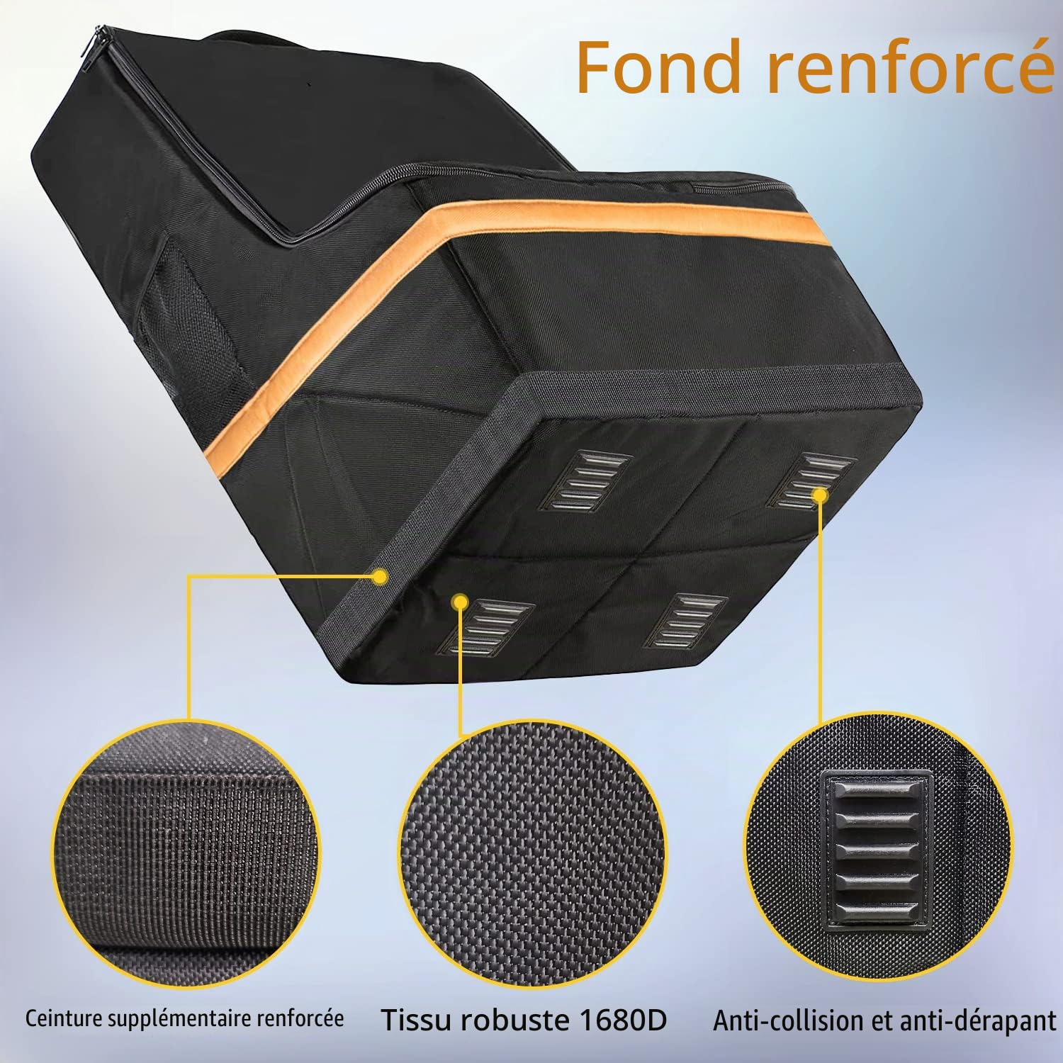 Hap Tim Sac de Voyage rembourré pour siège de Voiture, Housse de siège Auto pour Avion, Porte-siège de Voiture Portable pour Les Essentiels de l'aéroport, Sac à Dos de Voyage pour siège Auto pour