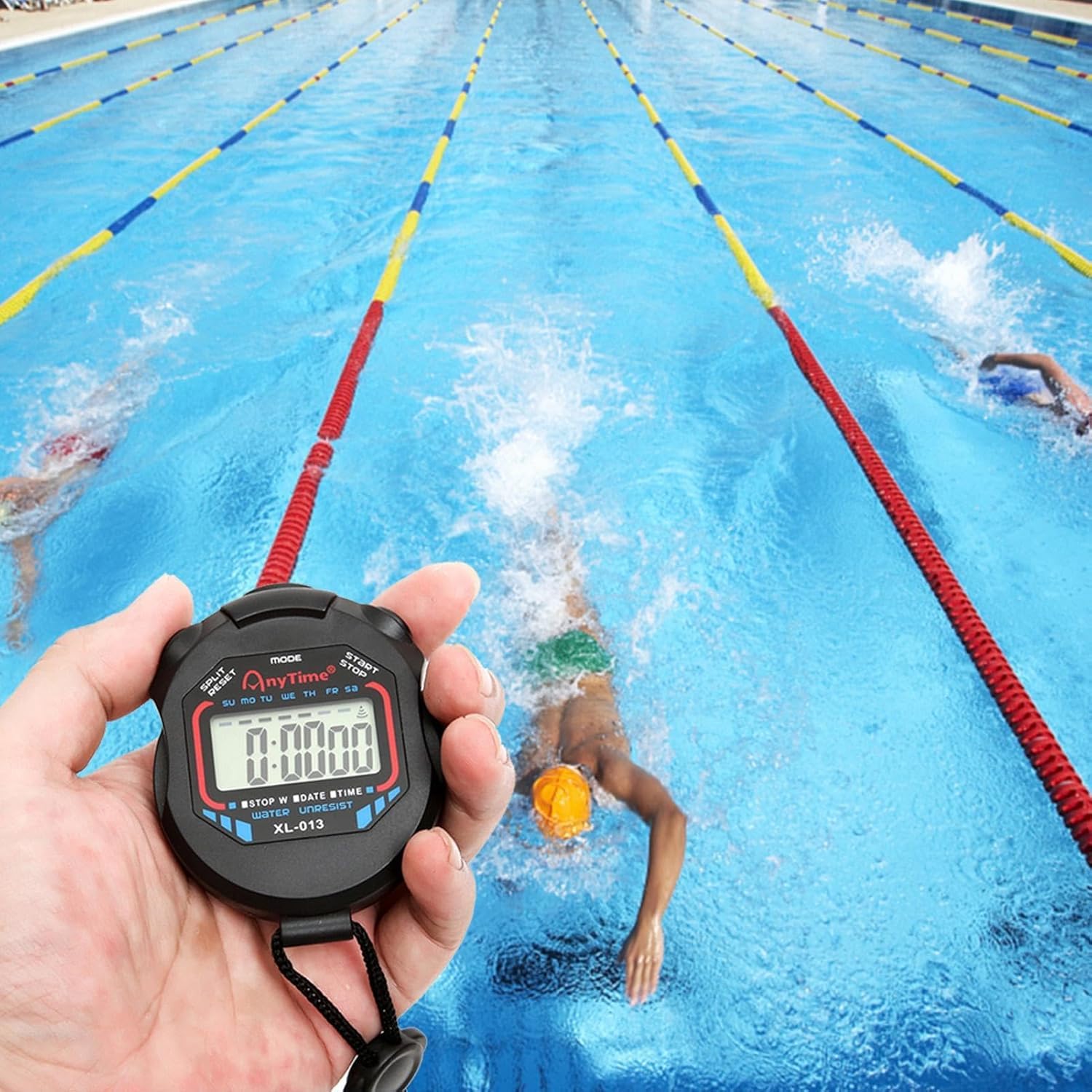 CREADY® Cronómetro Deportivo con Silbato de Acero Inoxidable, Cronometros Deportivos para Futbol, Natación o Atletismo, Cronometro Oposiciones con Silbato Arbitro, Silbato y Cronometro