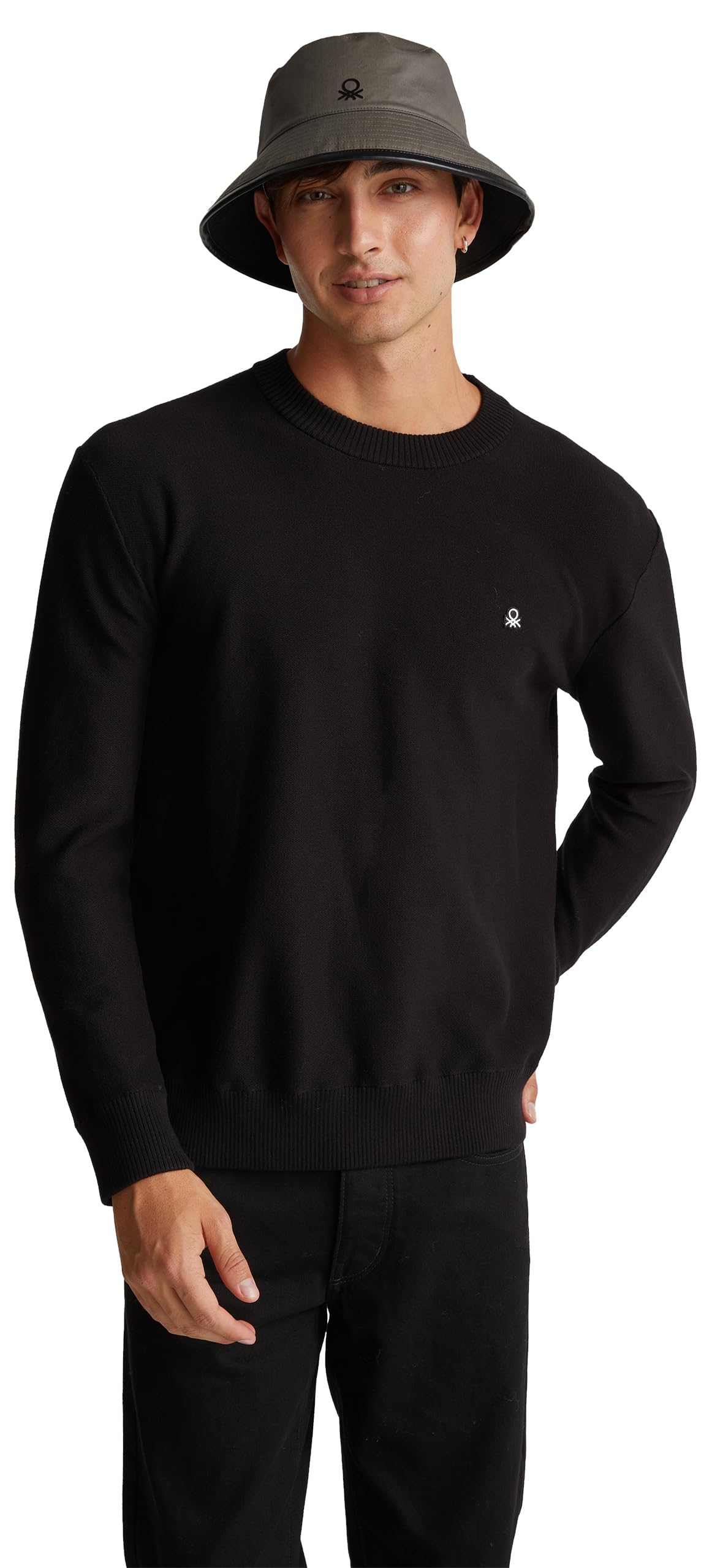 United Colors of Benetton Jersey g/c m/l, Black, XL