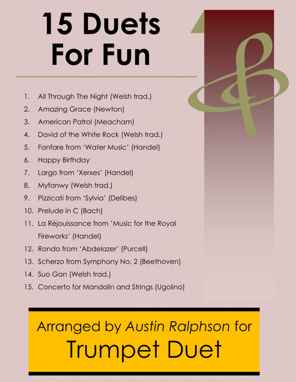 15 Trumpet Duets for Fun (popular classics) - various levels: 5 (Brass solos, duets and ensembles)